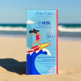 Limited-Edition World Surf League Clear Sunscreen Stick SPF 50+ Shiseido